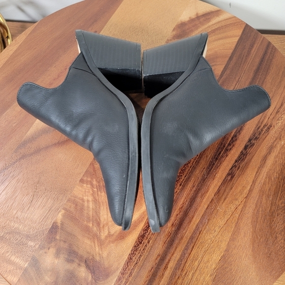 Zigisoho Maureen Black Mules Women's Size 7 Western Booties Vegan Leather - Picture 13 of 16